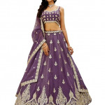 Georgette Embroidery Sequence Work Lehenga Choli
