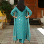 Printed Kurta for Women | Kurti Set Woman | Kurta with Pant & Dupatta | Straight Ethnic Suit , Sky