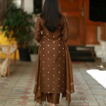 Printed Kurta for Women | Kurti Set Woman | Kurta with Pant & Dupatta | Straight Ethnic Suit , Brown