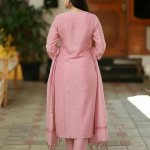 Printed Kurta for Women | Kurti Set Woman | Kurta with Pant & Dupatta | Straight Ethnic Suit , PInk