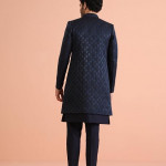 Men's Silk Blend Embroidered Sherwani Set