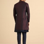 Men's Jacquard Woven Design Sherwani Set