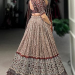 Trending Designeer Tussar Silk Lehenga Choli Print