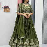 Women's Embroidered Lehenga Choli with Dupatta
