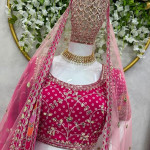 Womens Net Semi Stitched LEHENGA CHOLI