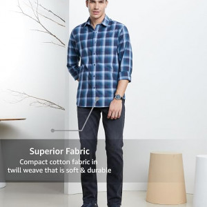 Symbol Premium Men's Checkered Casual Shirt