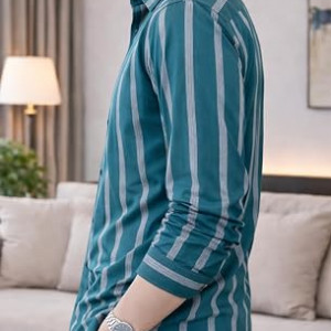 Men's Striped Casual Shirt